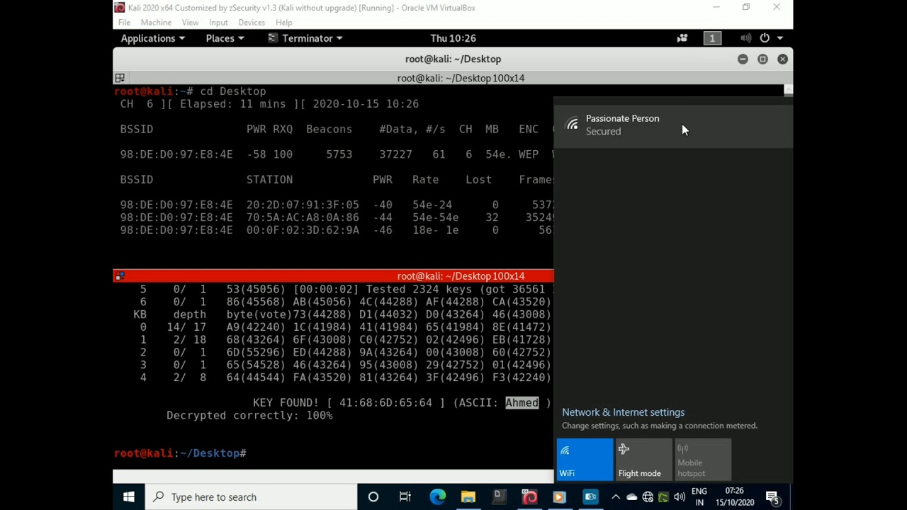 Quick Tutorial on how to crack WEP Wifi || 3 Minutes Tutorial