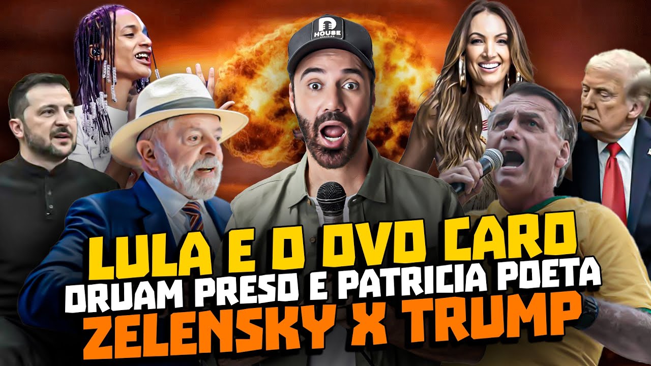 LULA E O OVO CARO I ORUAM PRESO I PATRICIA POETA I TRUMP X ZELENSKY - STAND UP DIOGO PORTUGAL