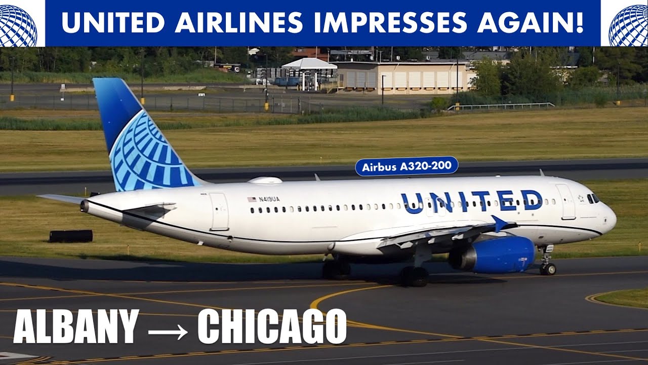 United Airlines A320 Economy Class Trip Report Albany to Chicago