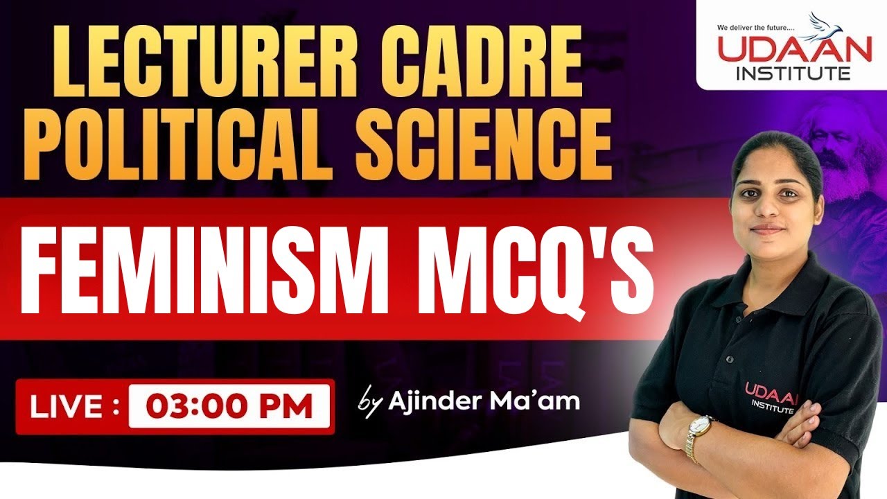 FEMINISM MCQ'S | LECTURER CADRE POLITICAL SCIENCE 2026 | BY AJINDER MA'AM