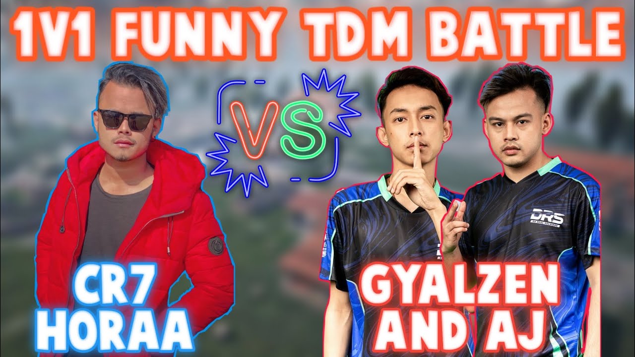 Cr7 HORAA VERSUS Gyalzen & AJ 🤩| MafiaNinja & DRSxManiac AS Spectator 😍| 1V1 FUNNY TDM 😂- GAURABYT |