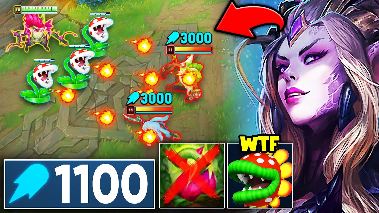 WHEN ZYRA HAS 1100 AP, SHE SPAWNS LITERAL PIRANHA PLANTS! (THEY ONE SHOT YOU)