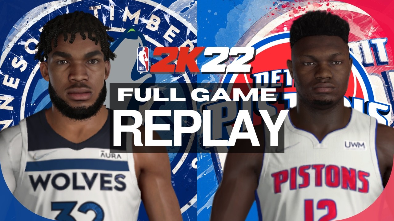 TIMBERWOLVES at PISTONS | FULL GAME REPLAY | January 10, 2020 [NBA 2K22]