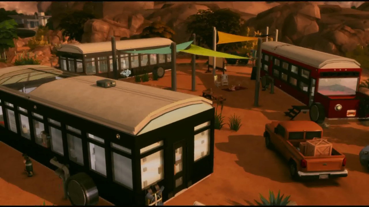 Bus Life In The Sims 4 - School Bus Community Build