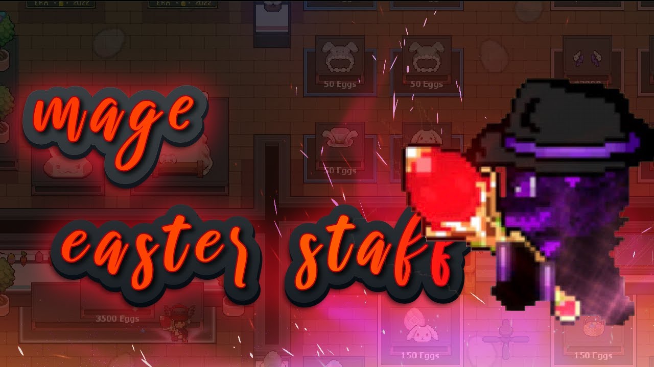 Graal Era | Easter shop | review limited weapon | Mage easter staff