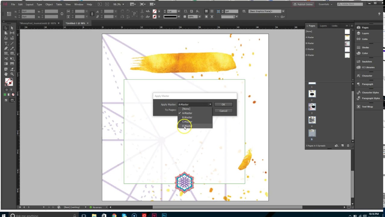 Indesign 2017 - Self-publishing your book or novel - set up your chapter and page numbers  (part 3)