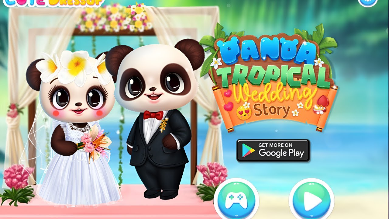 Обзор и прохождение игры Panda Tropical Wedding 