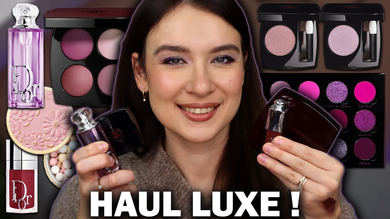 HAUL DES NOUVEAUTÉS LUXE : CHANEL ROUGE NOIR, DIOR, GUERLAIN, ELEMIS !