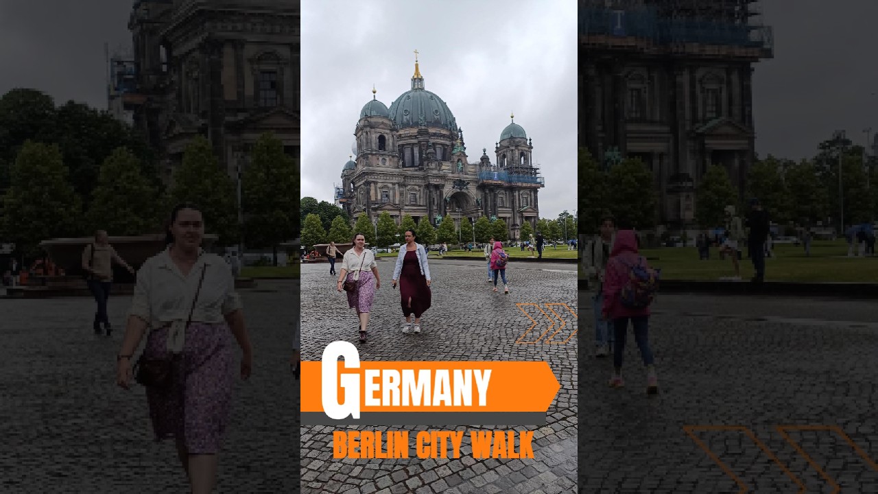 Berlin City Walk in Rainy Day 🇩🇪 | Germany Tour #berlinvlog #germanytourism