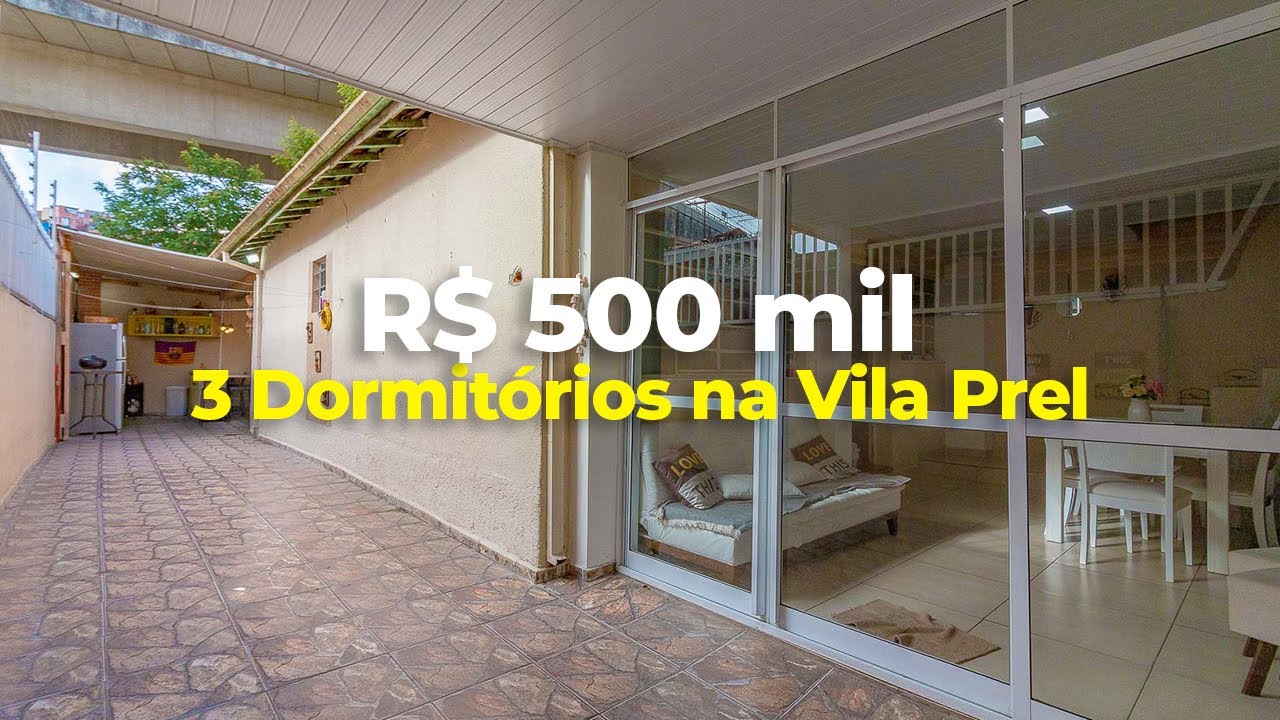 Casa a venda na Vila Prel | Espaço Gourmet e 3 dormitórios melhor localização.