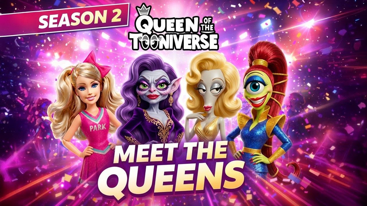 MEET THE QUEENS | Season 2 Cartoon Drag Queens Enter the Workroom | QUEEN OF THE TOONIVERSE 👑✨