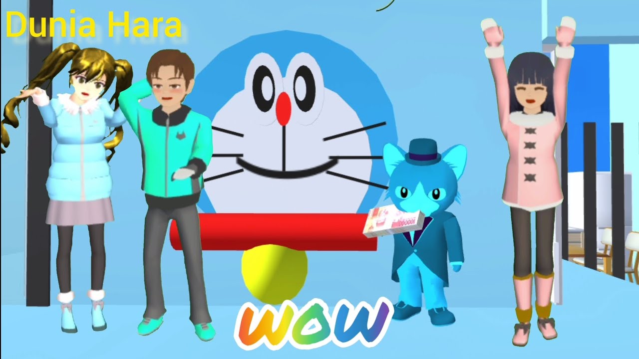 Wow Yuta Mio Ke Rumah Doraemon Naik Mobil Baru 😍🤣 Ada Nobita Shizuka | Sakura School Simulator