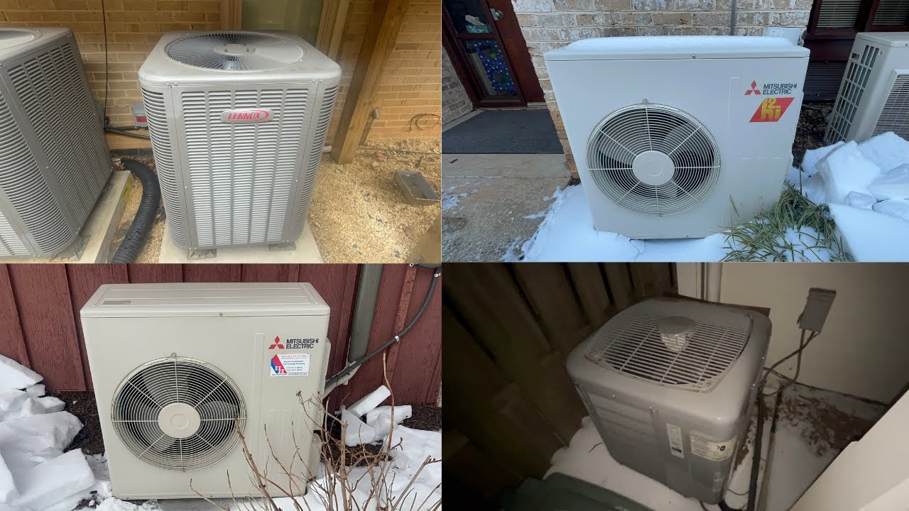Defrost Compilation: Mitsubishi, Carrier Infinity, & Lennox Merit Heat Pumps Defrosting