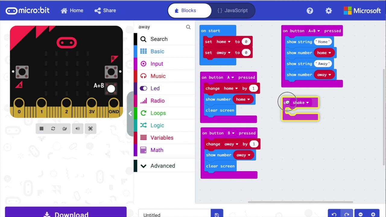 How to create a simple soccer scoreboard with Micro:bit !!!5 minute Micro:bit experiments!!!
