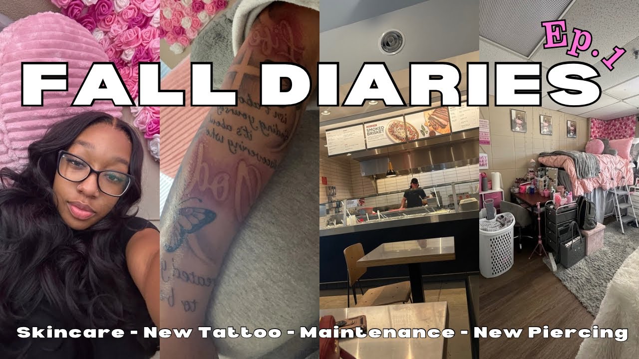 FALL DIARIES Ep.1 Maintenance, Going Back Home, New Tattoo, New Piercing, Skincare Shopping & More!