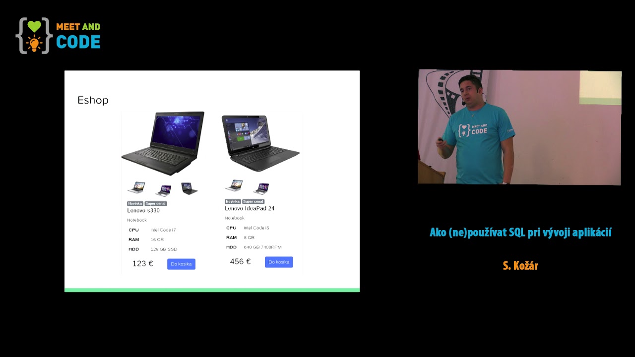 Ako (ne)používat SQL pri vývoji aplikácií | S. Kožár
