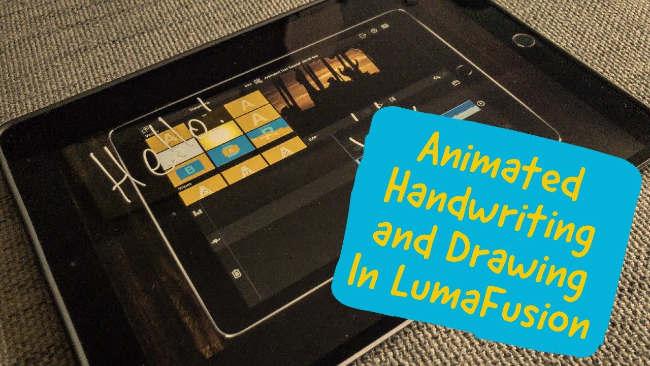Animated Handwriting and Drawing In LumaFusion Tutorial