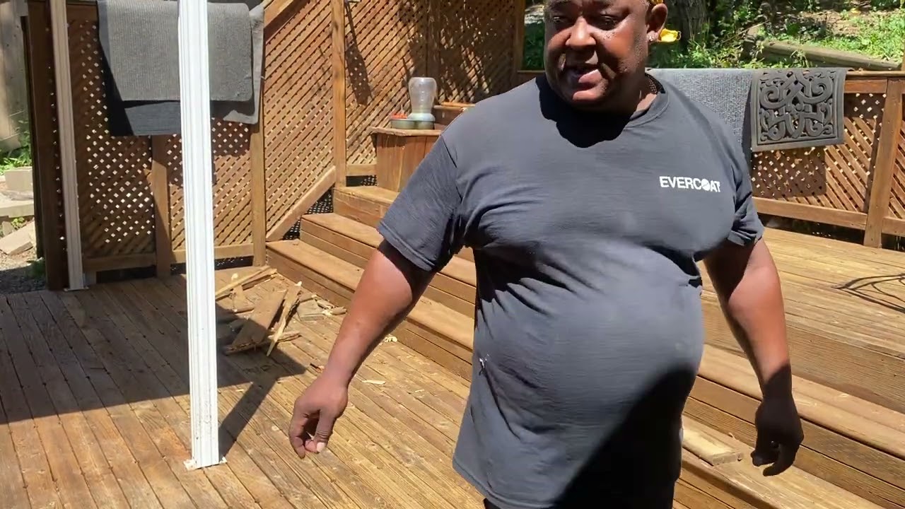 Flint BCTV: part two of my deck repairing and wood ￼standing￼