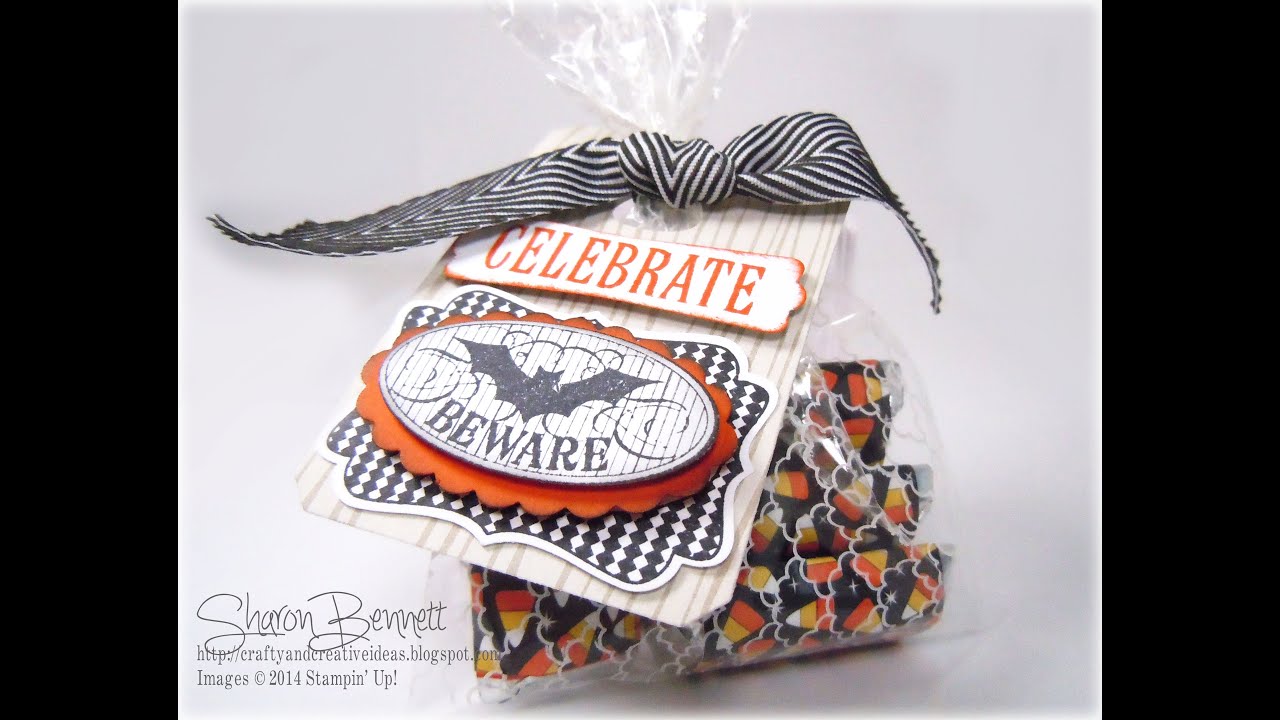 Stampin Up Inked Cellophane Treat Bags
