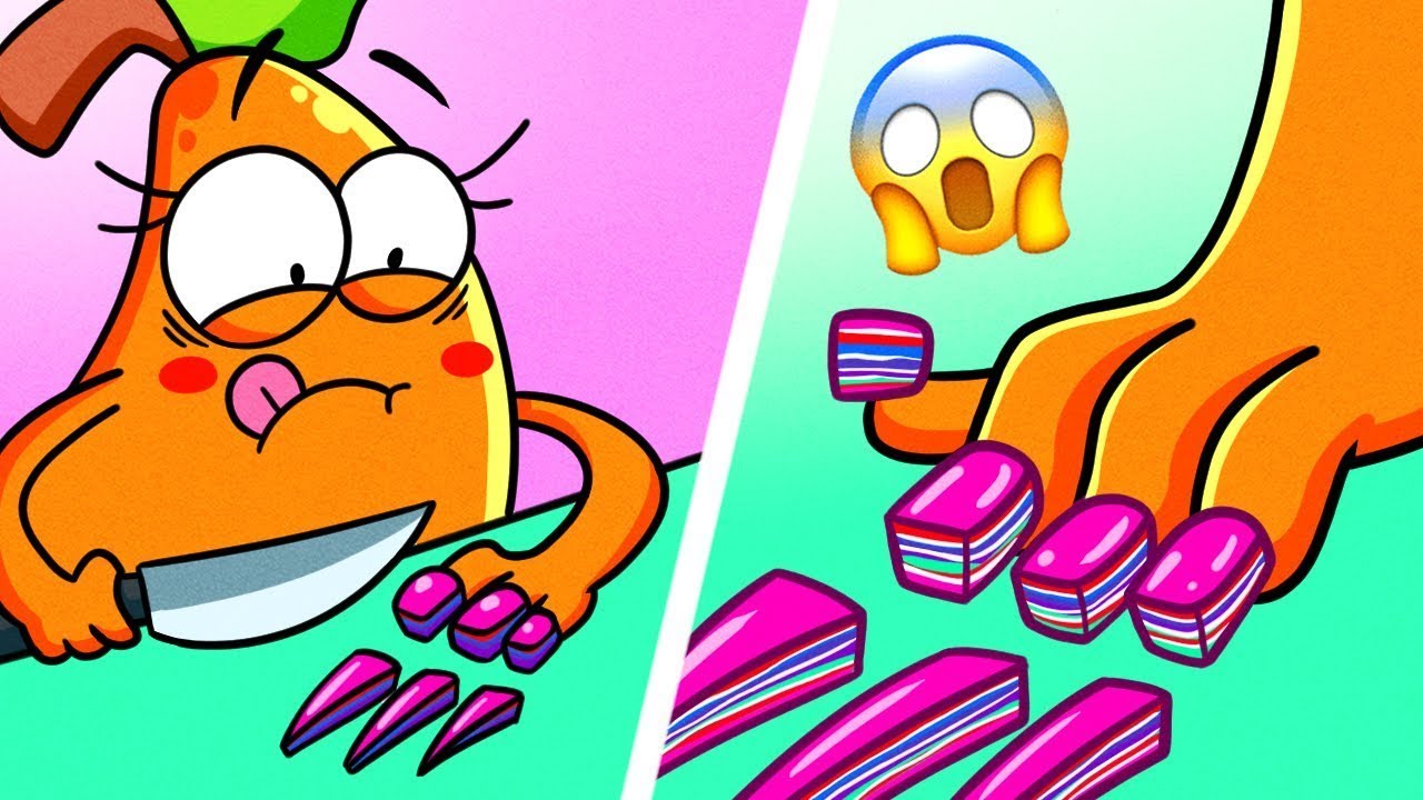 Problemas com unhas longas || Desafios di&aacute;rios das meninas