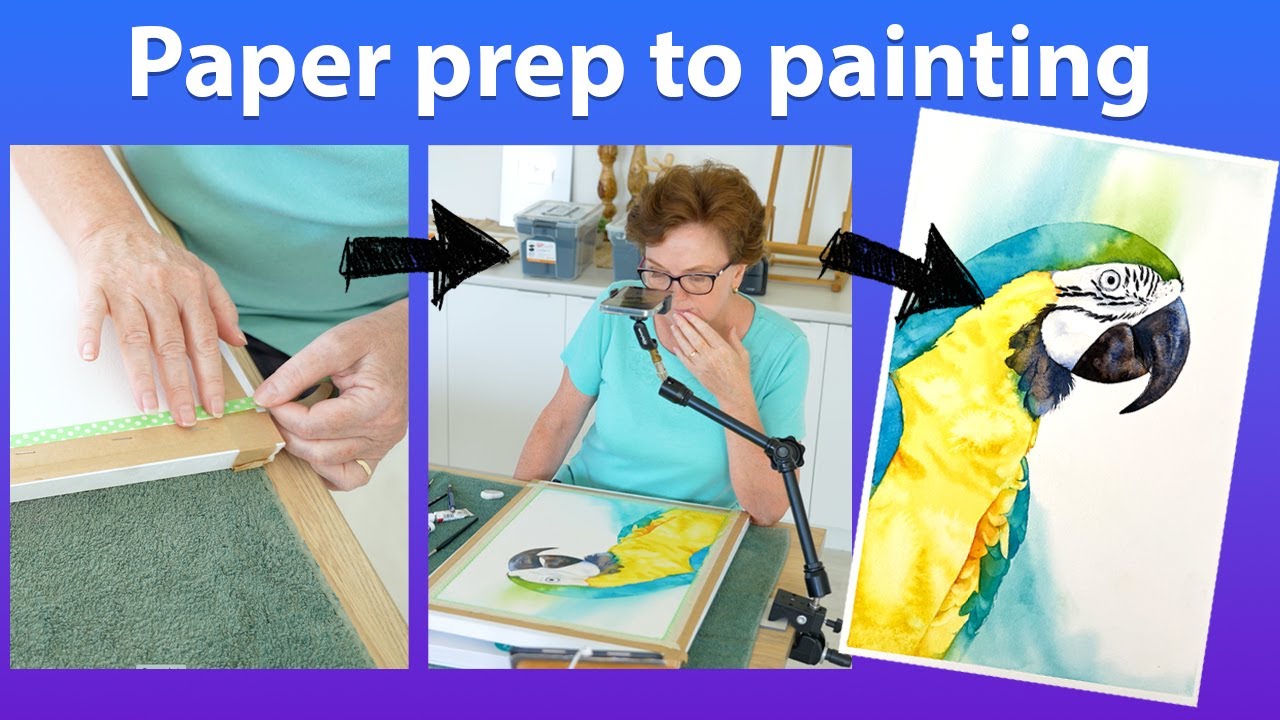 ASMR Art Creation: Soothing Watercolour Painting Process