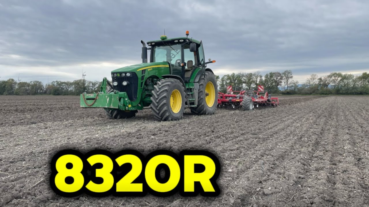 Let‘s Drive John Deere 8320R mit Horsch terrano 5fm am Limit!🔥💪🏻#farming #horsch #johndeere #viral