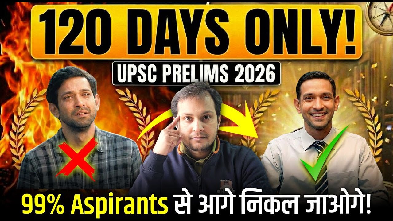 “120 Days Plan for Prelims 2026 | Daily Strategy by Someone Who Cleared Prelims 6 Times”