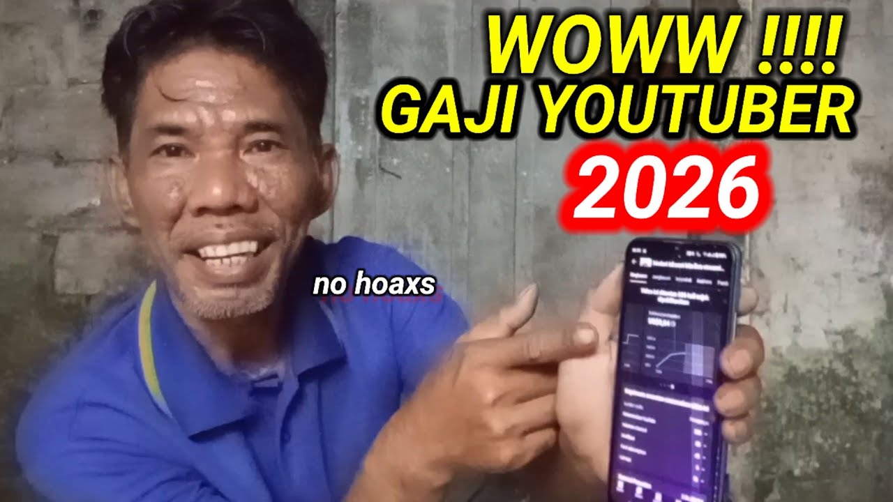Ini real Gaji youtuber pemula 2026. Pokonya woow
