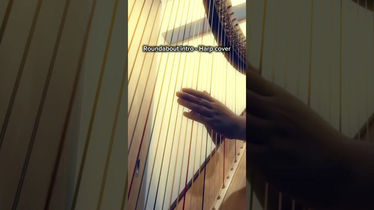 Roundabout intro - Harp cover - Yesジョジョ1・2部エンディングのアレをハープで弾いてみた。