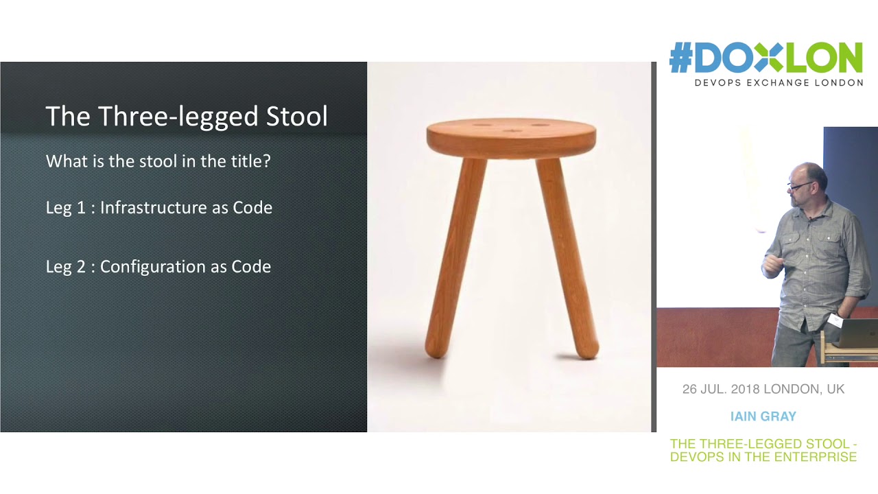 Iain Gray @ Elsevier - The Three-legged Stool - Devops in the Enterprise