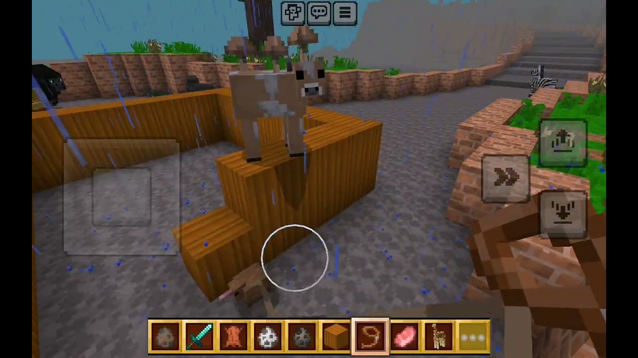 Minecraft Noah's Ark race with 100 fantasy animals vs real animals 