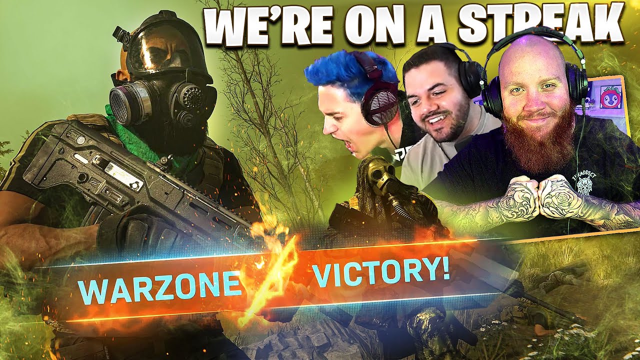 WE'RE ON A WARZONE WIN STREAK! FT. NINJA & COURAGEJD