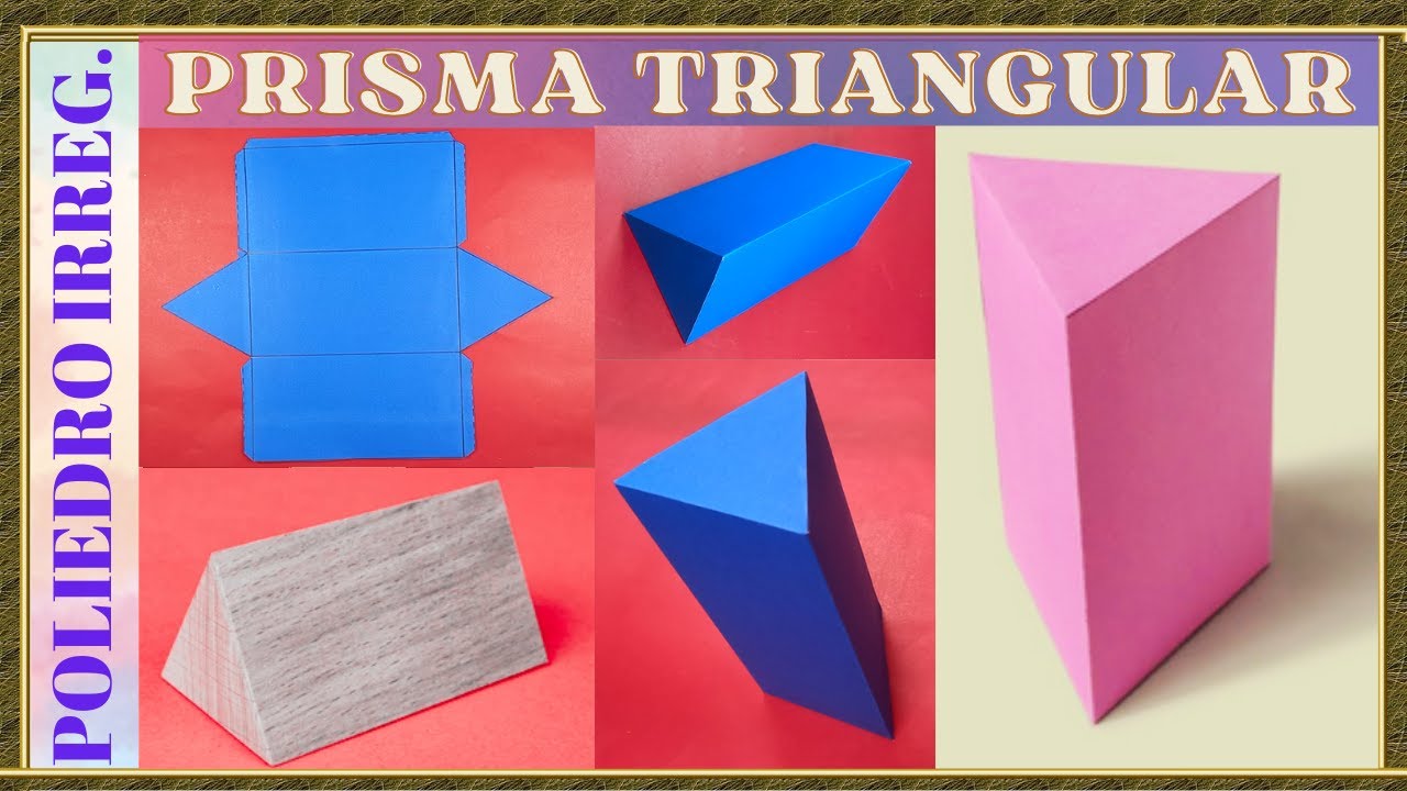 COMO HACER UN PRISMA TRIANGULAR / triangular prism.
