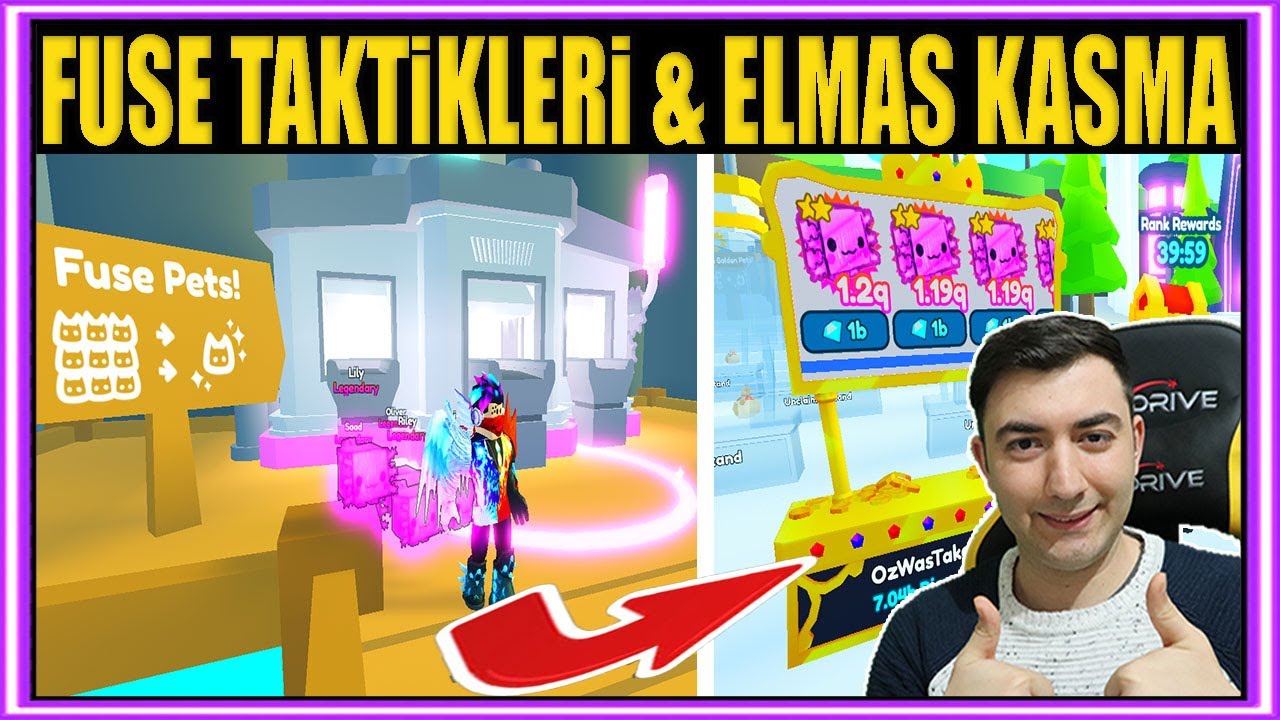 Fuse Taktikleri ve Elmas Kasma - 3 Milyar Coin Kastım 😄/ Roblox Pet Simulator X