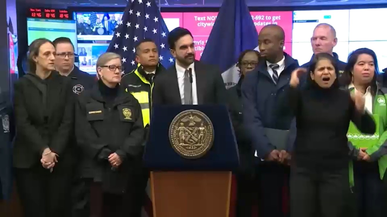 Mamdani reacts to snowball incident involving NYPD