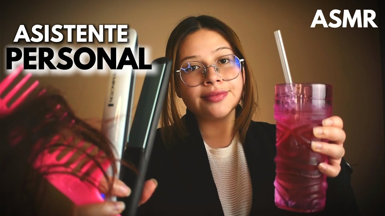 Asmr Español 😌 ASISTENTE PERSONAL y  te PEINA💁🏻‍♀️ERES UN FAMOSO  😴 Vivalen ASMR