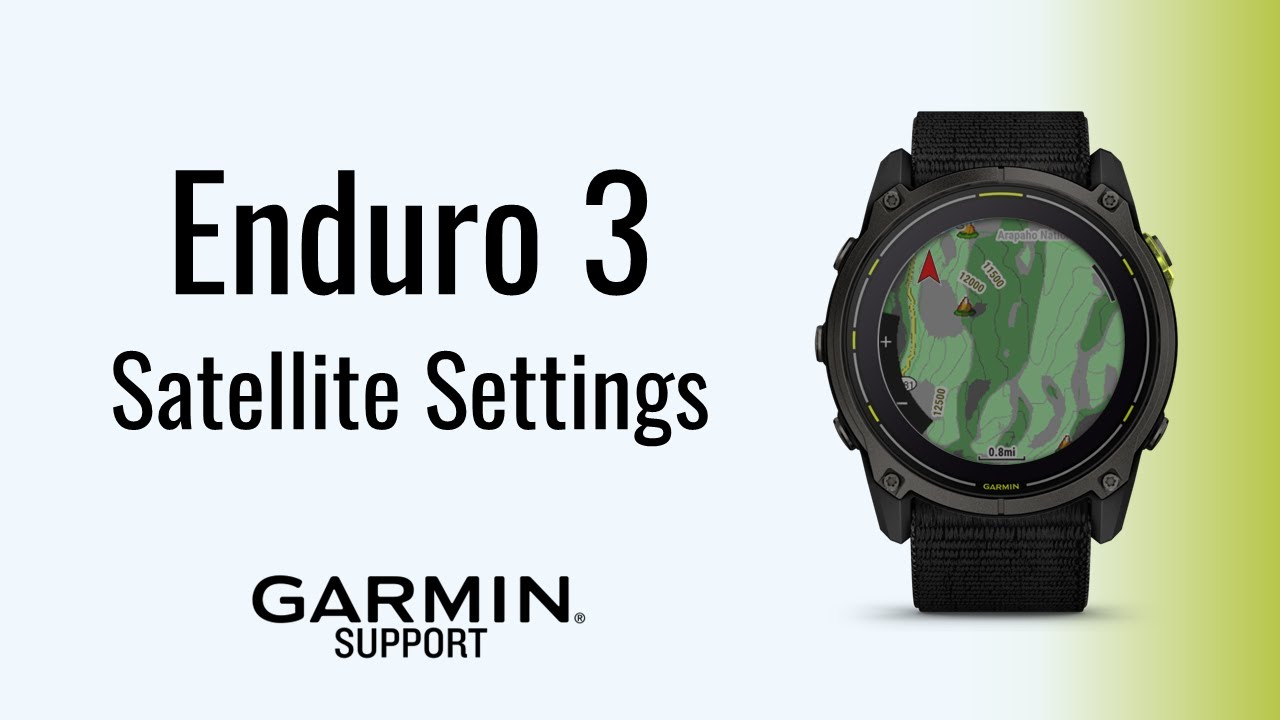 Enduro&trade; 3 | Настройки спутников | Поддержка Garmin