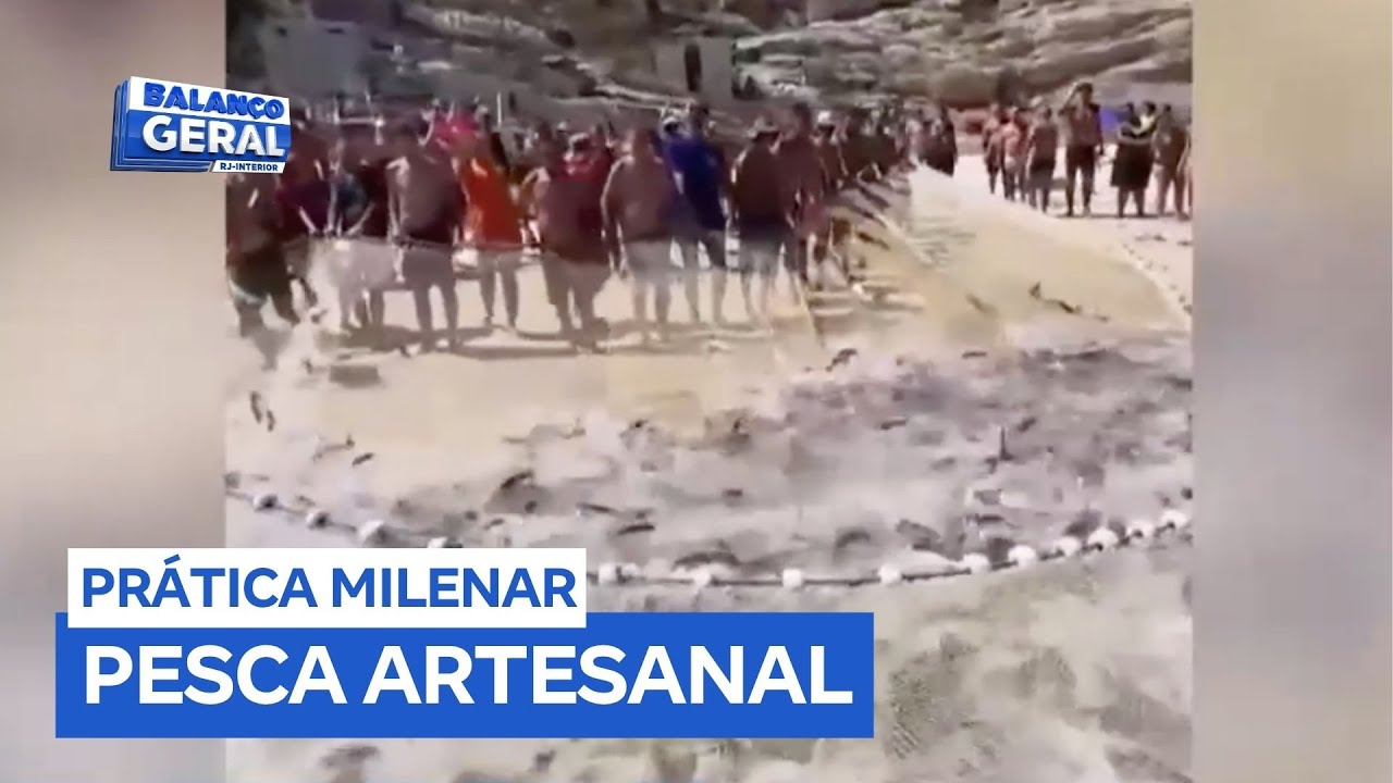 Mais de cinco toneladas de peixes são capturadas em Arraial do Cabo (RJ)