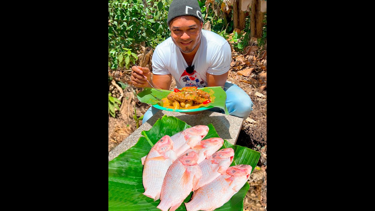 Pescado con Coco Criollo hecho en leña, el favorito de mi familia ♥