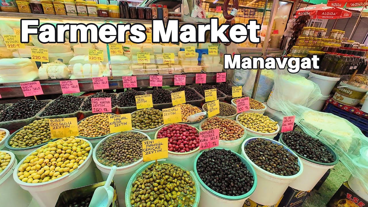 Farmers Market Manavgat Bazar Antalya Türkiye | Food Bazaar Side Turkey 2025