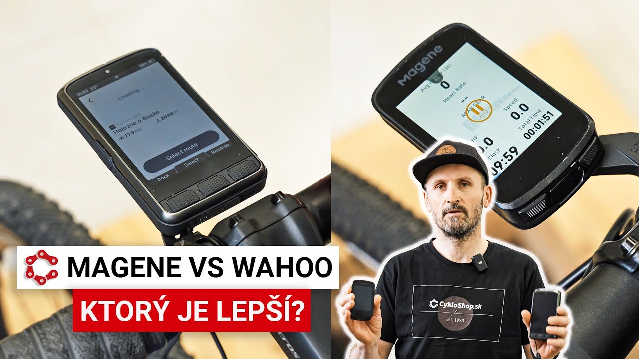 MAGENE VS WAHOO - Dva rozdielne cyklopočítače v praxi.