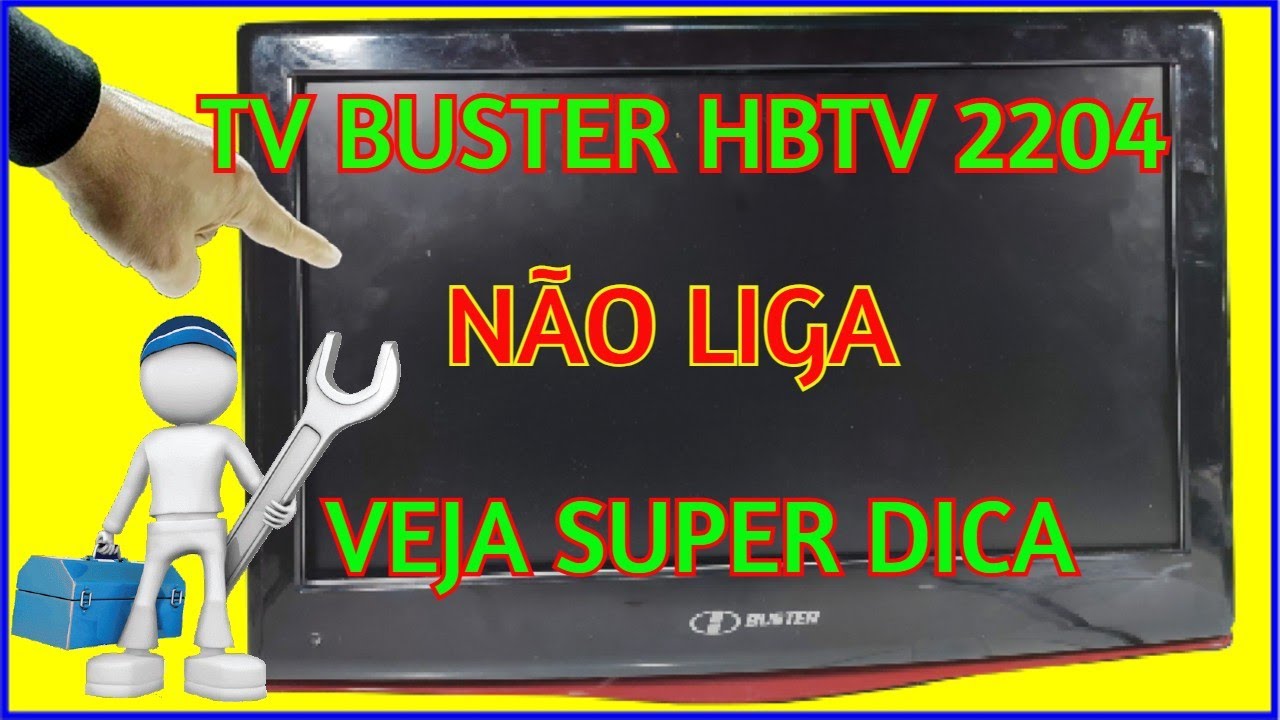 TV buster HBTV2204 não liga, pisca led do standby