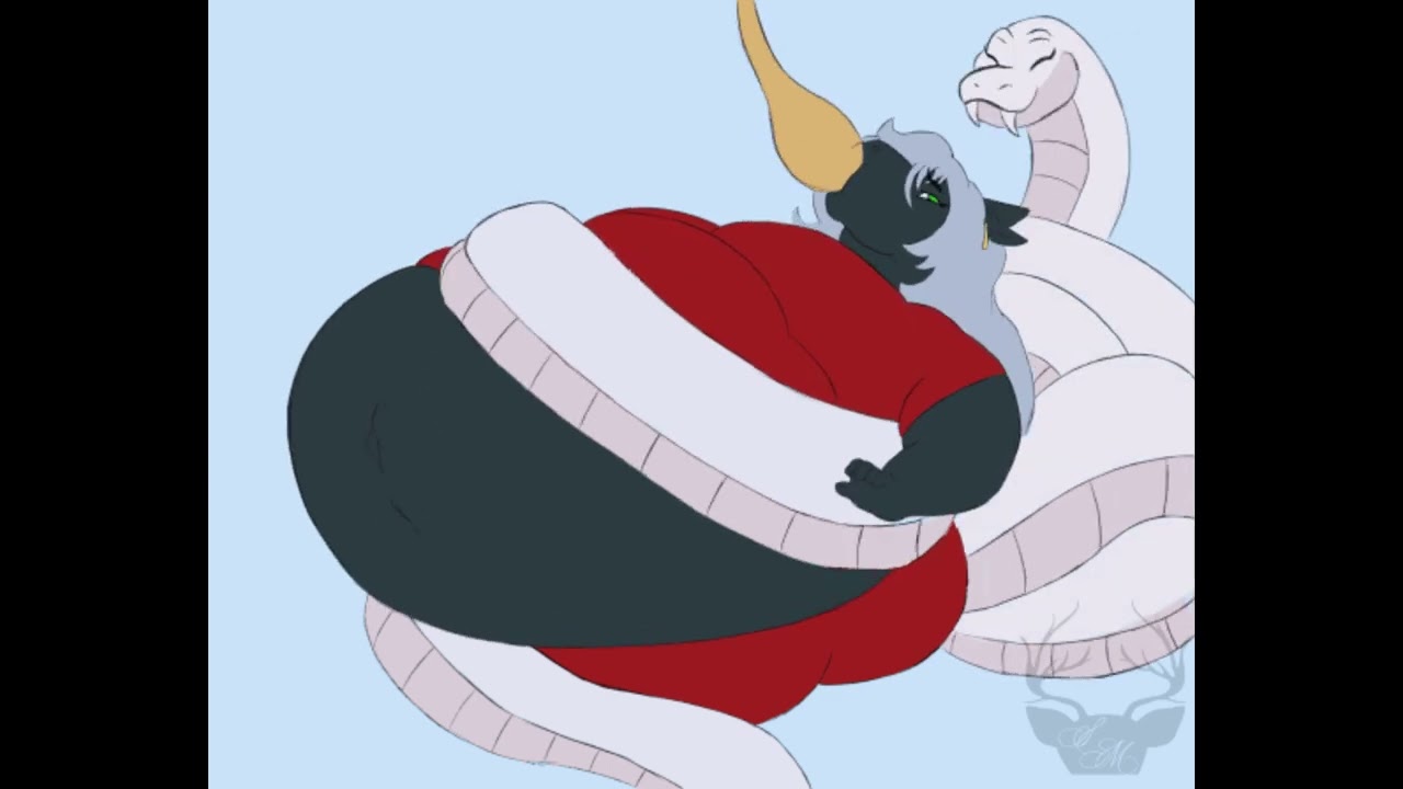 Snake feeding furry