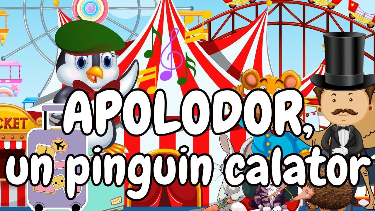 🐧 Apolodor - un pinguin calator | Povesti pentru copii in versuri | Gellu Naum | Povesti cu imagini🐧