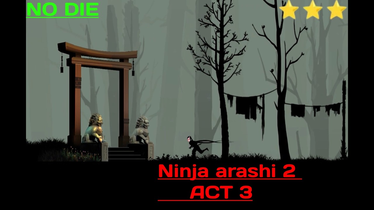 Fastest speed run of chapter 3 Ninja Arashi 2 ( with timer )