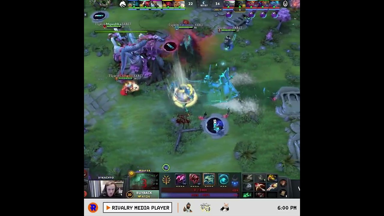 SUNSfan Loses It Over 4 Banners at 95:40! Team Spirit vs. Gaimin Gladiators | Dreamleague S22