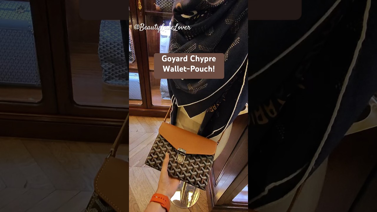 First look! Goyard Chypre Wallet-Pouch in Black & Tan