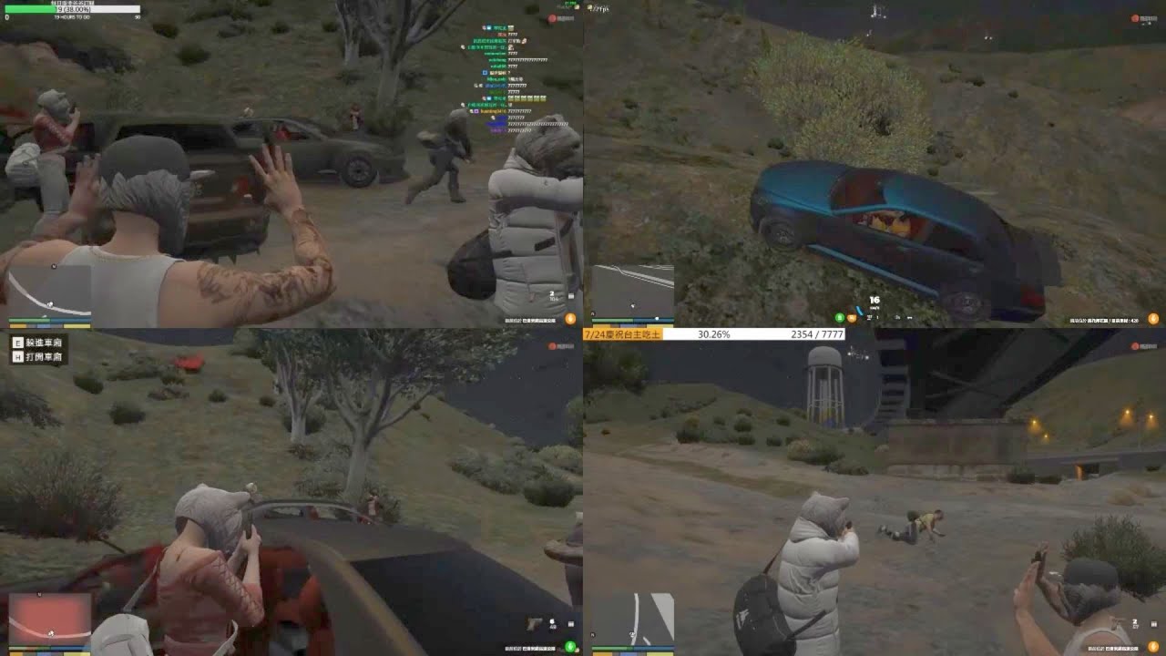 【無名小鎮RP】槍戰剪輯 (白熊幫+企鵝視角) 2020/07/26