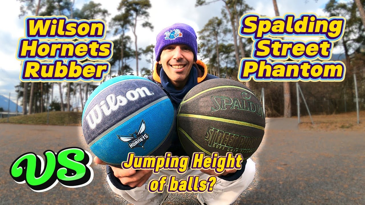 Spalding Street Phantom VS Wilson Hornets Rubber at N.A Jam Court + Jumping Height of balls