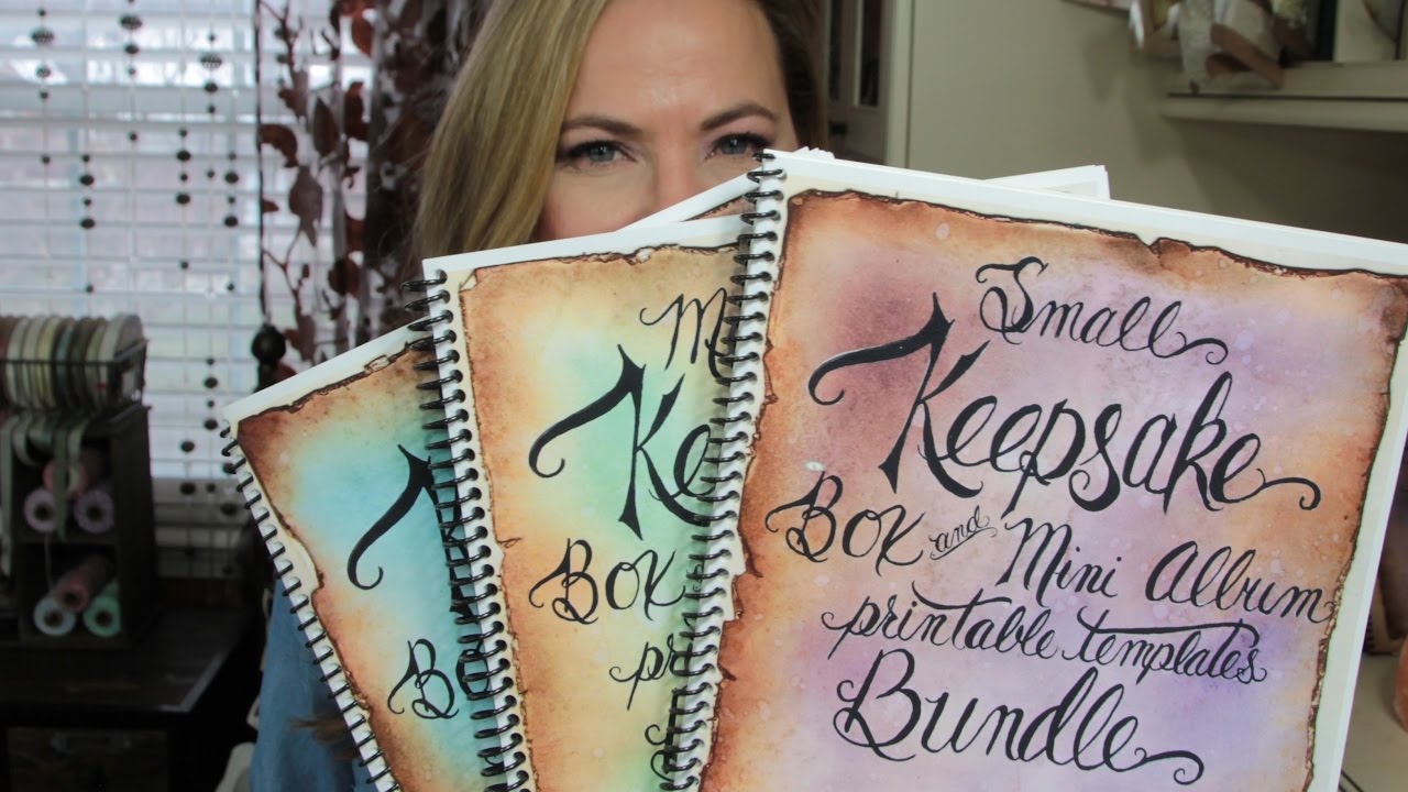 Keepsake Box & Mini Album Printable Templates